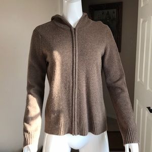 Cambridge Zip-up hoodie sweater 100% Lambswool
